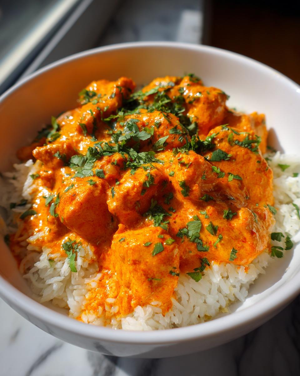 Air fryer butter chicken bowls - detail 1