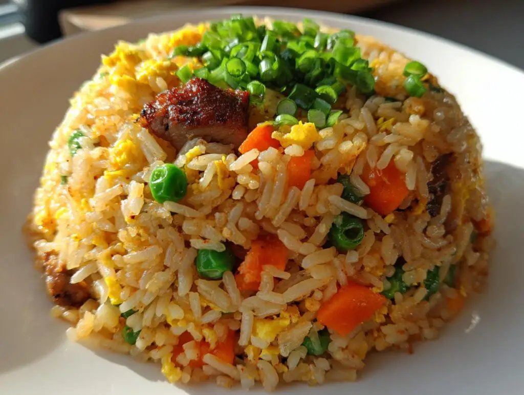 Air fryer chicken fried rice