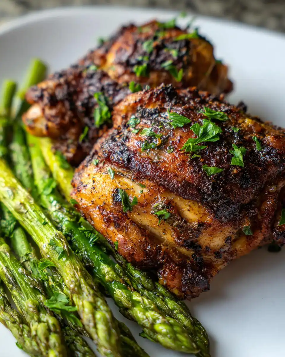 Air fryer chicken thighs - detail 1