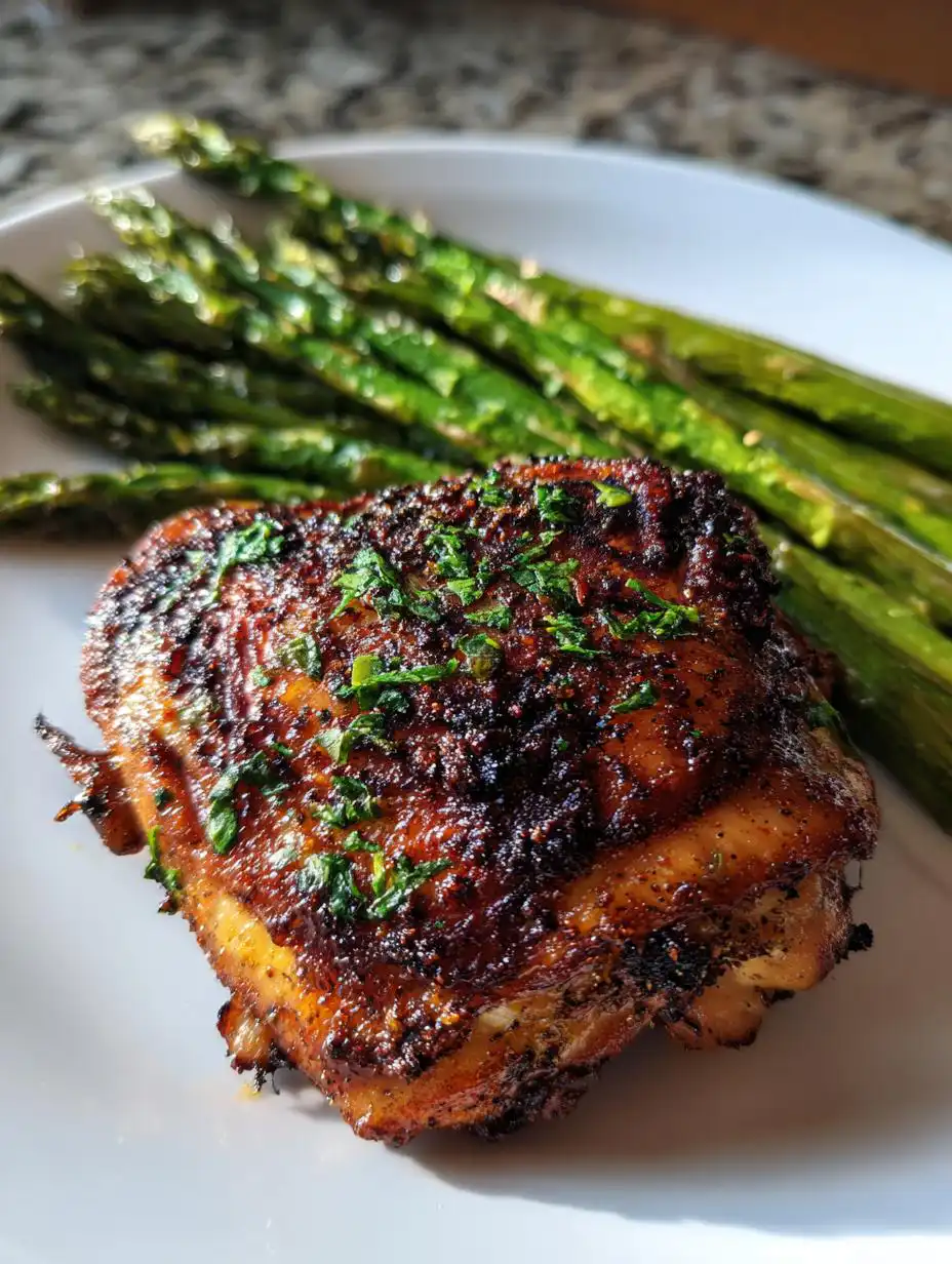 Air fryer chicken thighs - detail 2