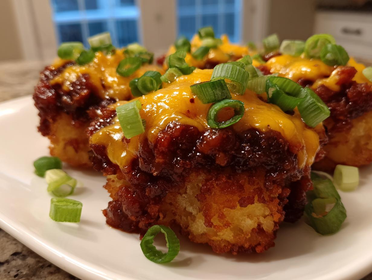 Amazing Air fryer chili cheese tater tots 30 min