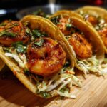 Air fryer chili lime shrimp tacos