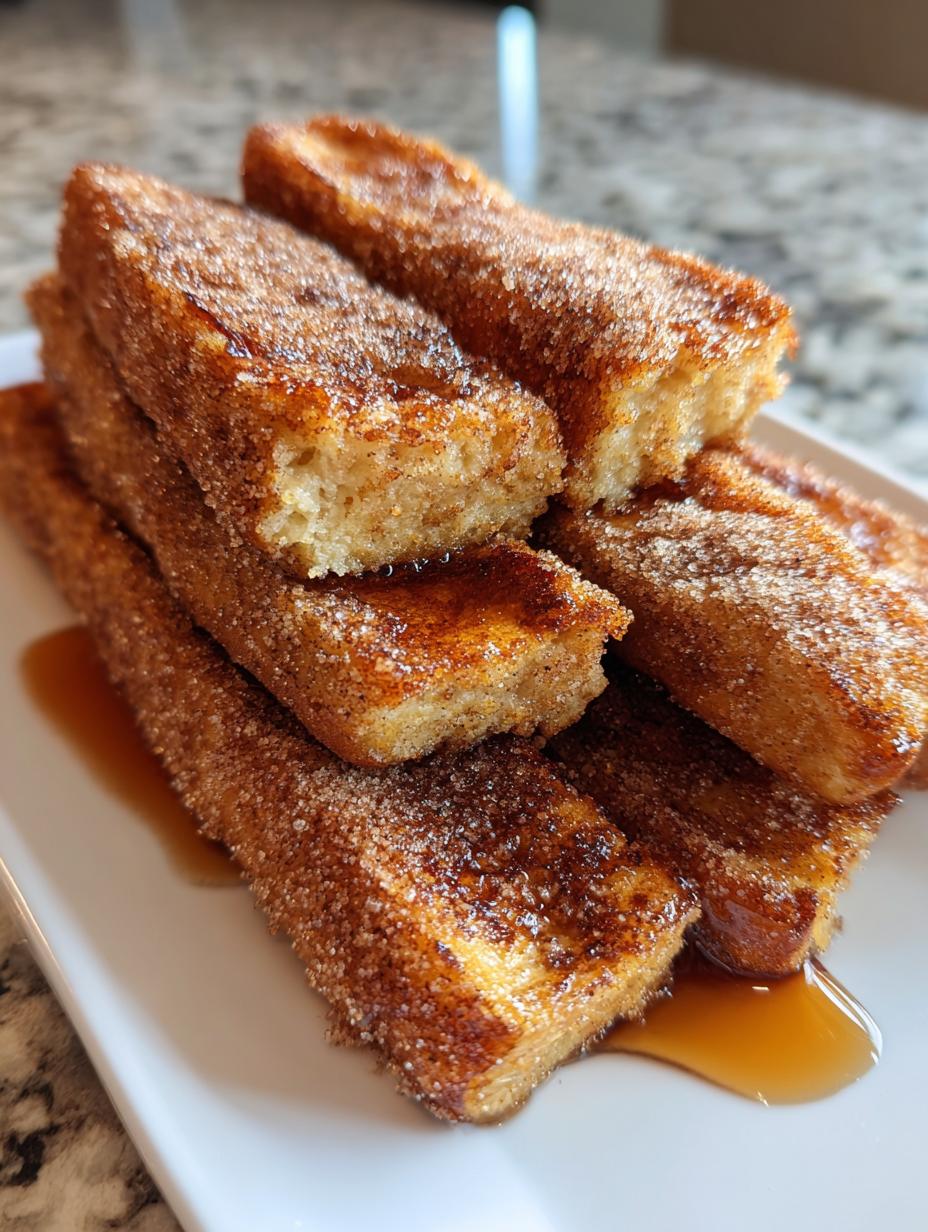 Air fryer cinnamon swirl french toast sticks - detail 2