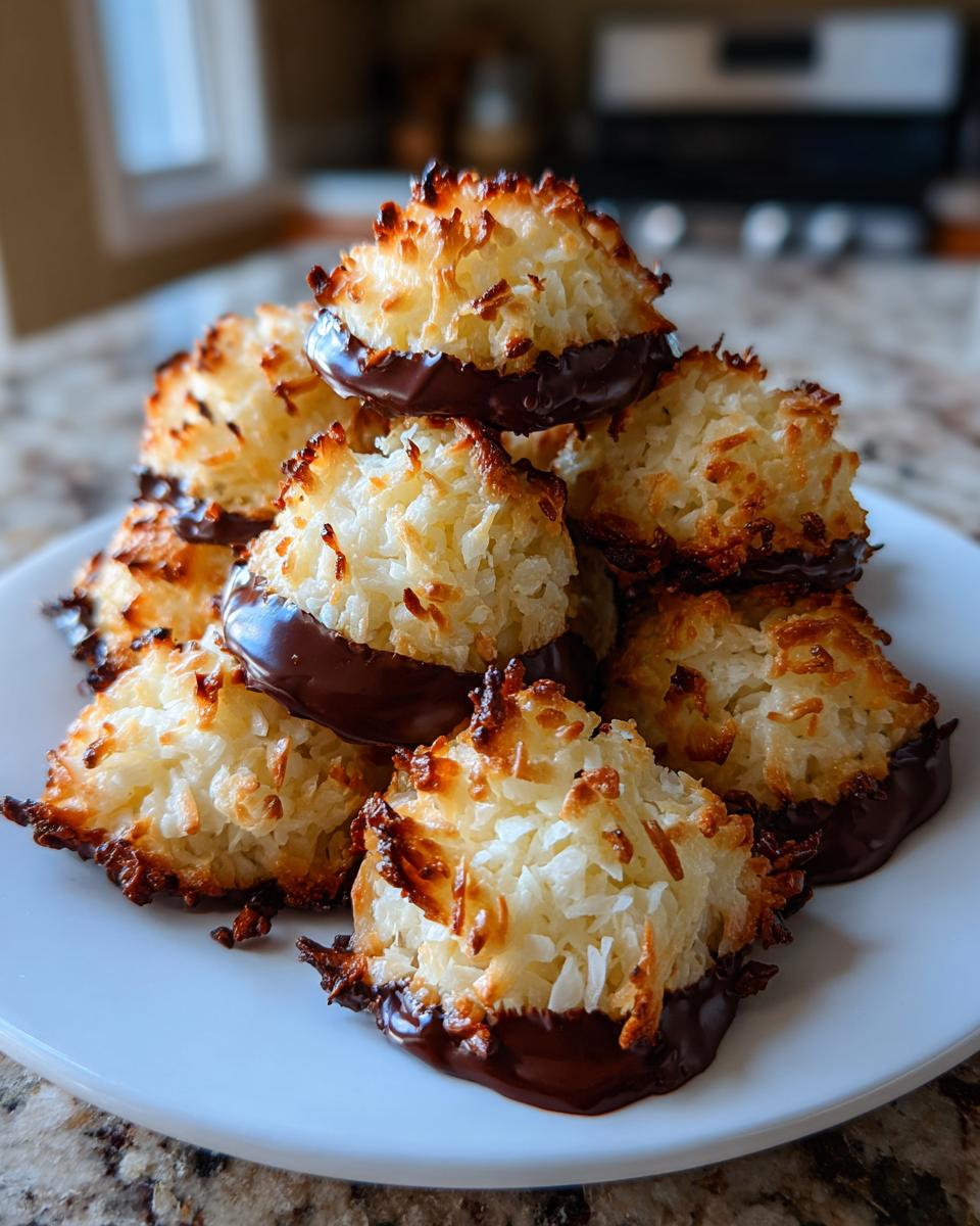 Air fryer coconut macaroons - detail 1