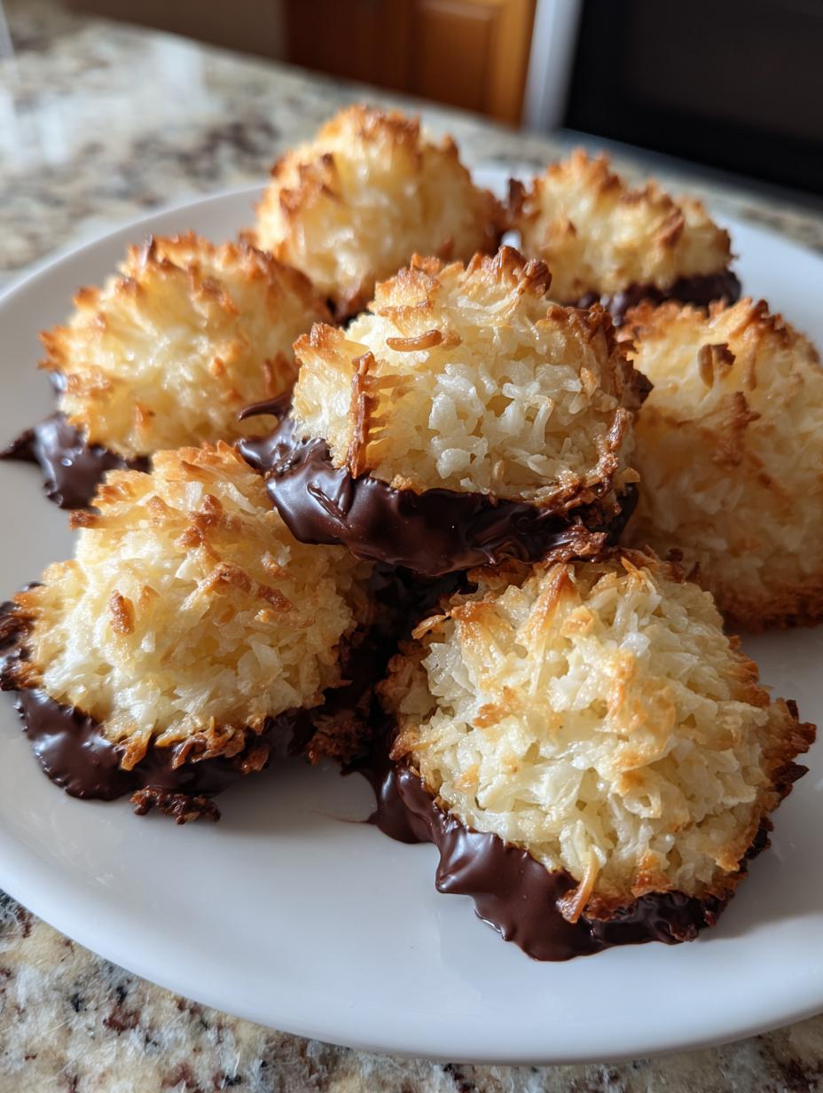 Air fryer coconut macaroons - detail 2