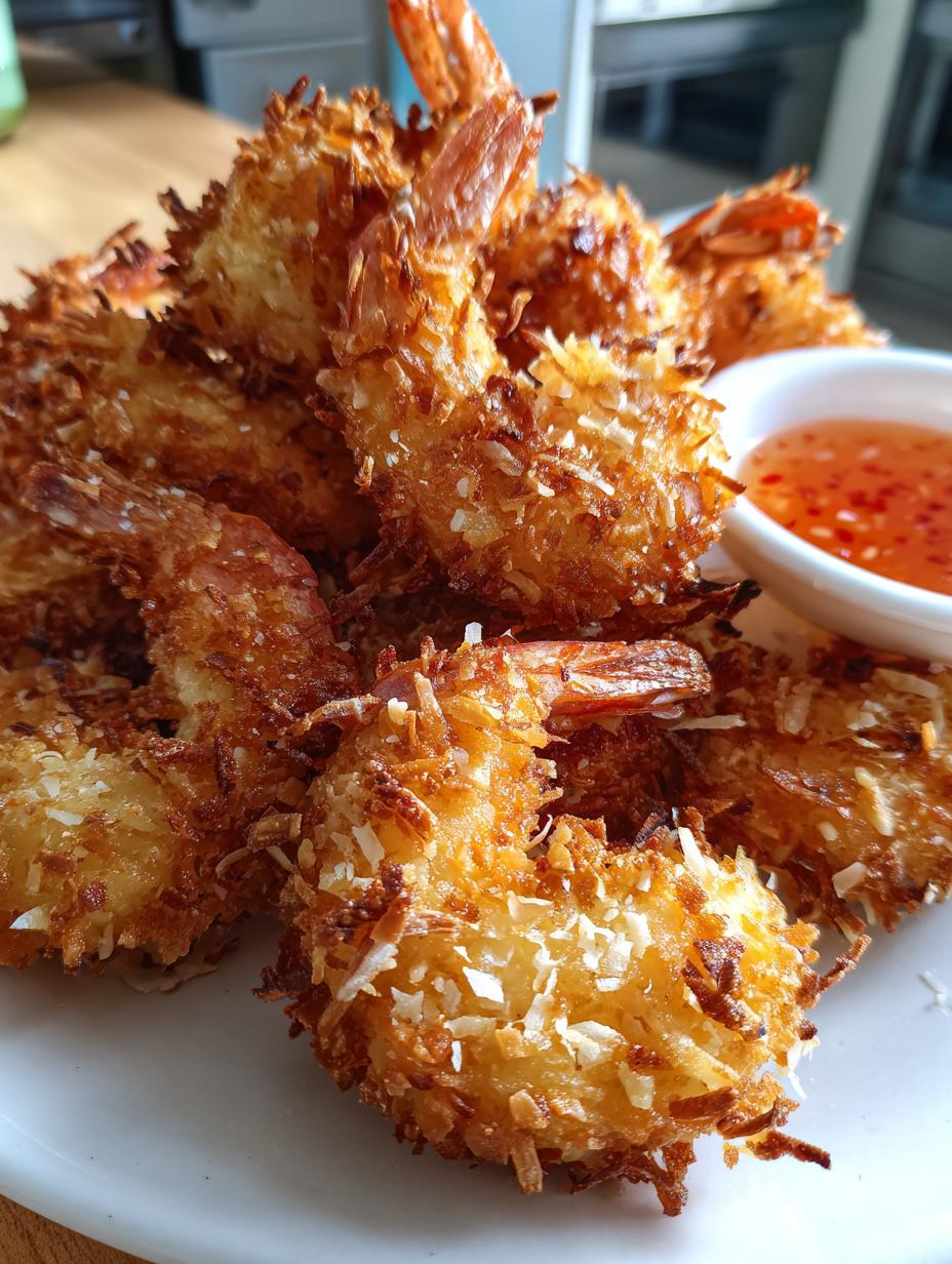 Air fryer coconut shrimp - detail 2