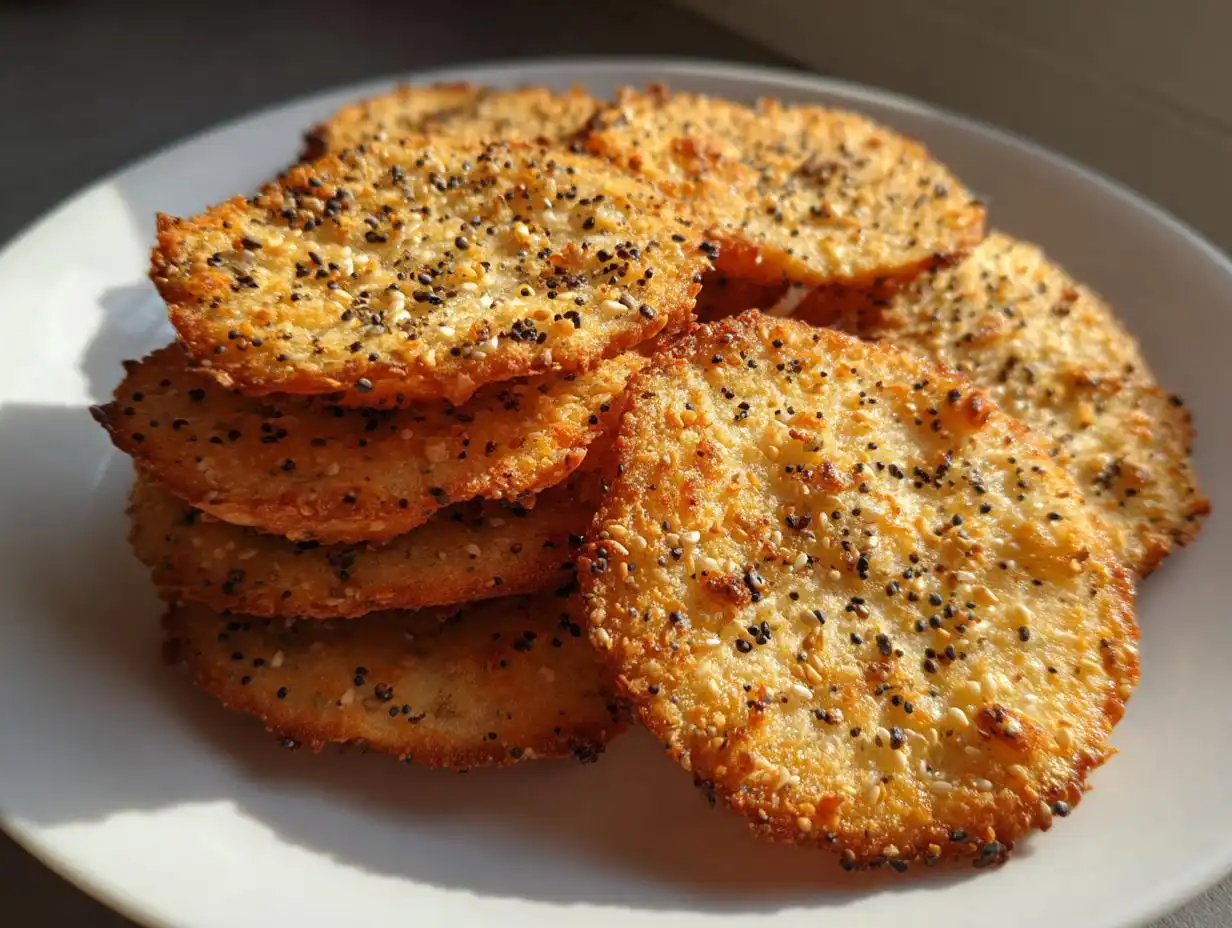 Amazing air fryer everything bagel chips in 15 min
