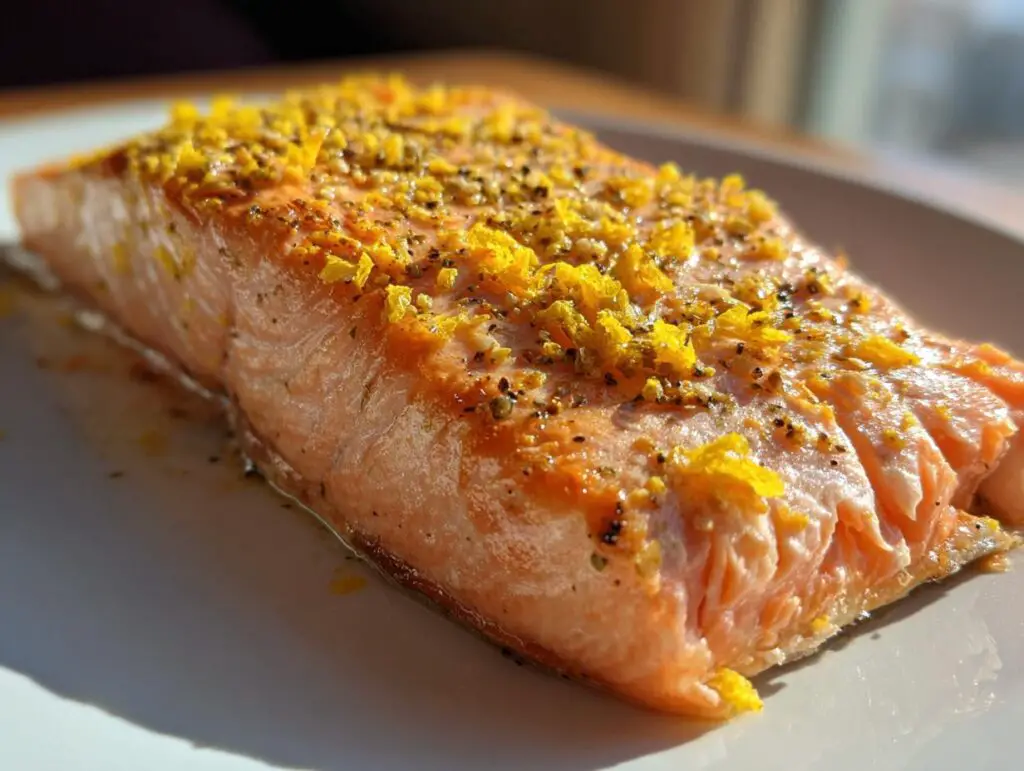 Air fryer lemon pepper salmon