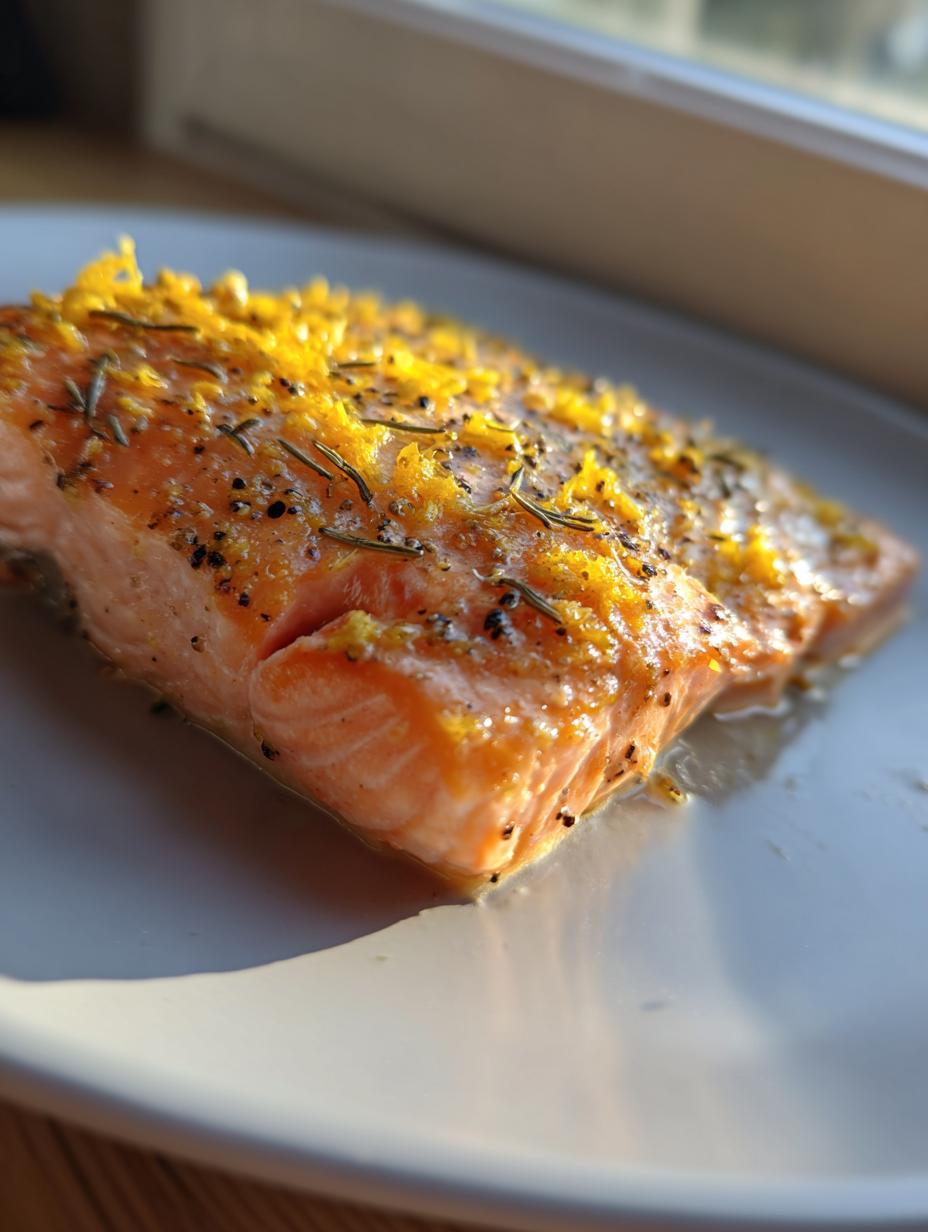 Air fryer lemon pepper salmon - detail 2