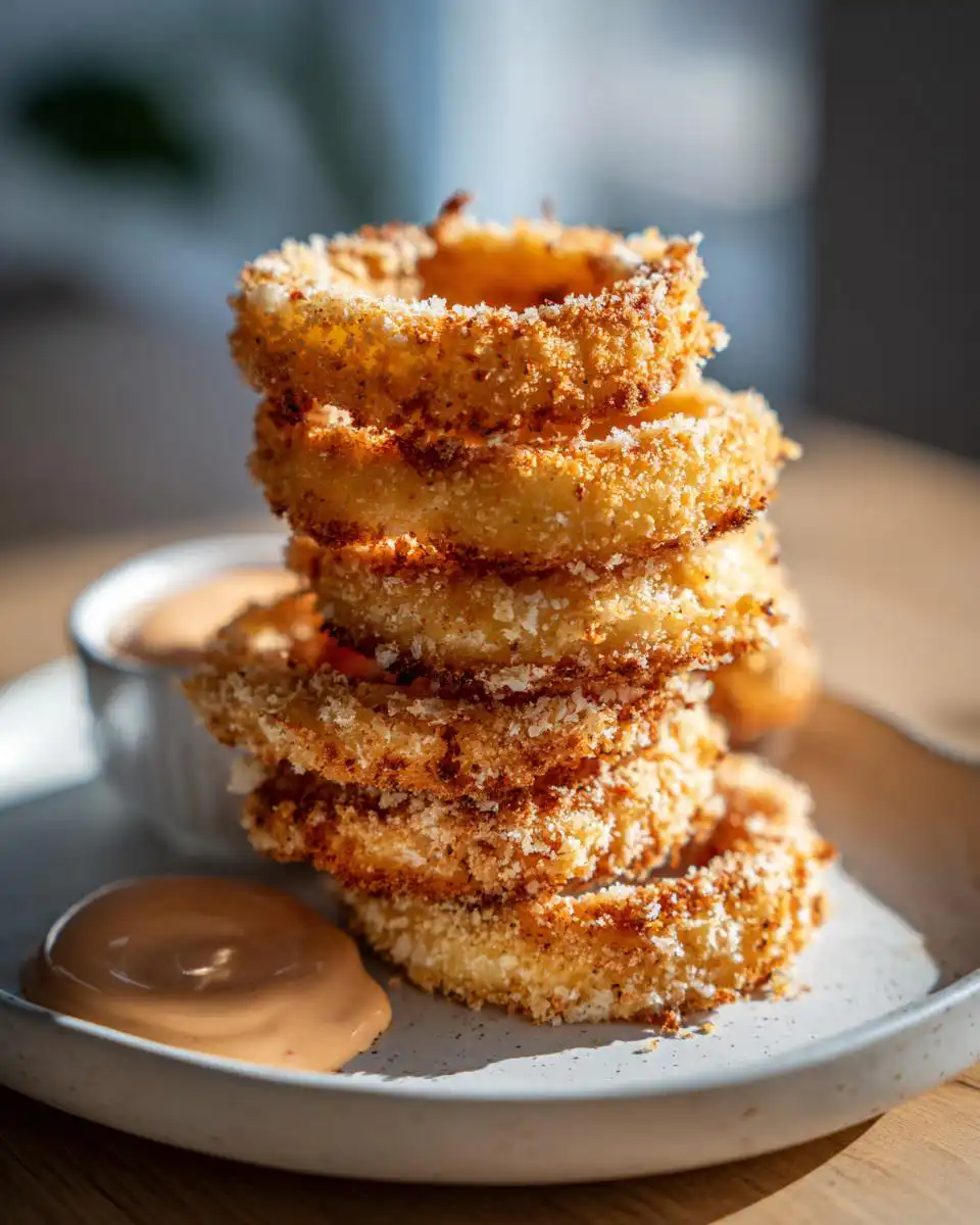Air fryer onion rings - detail 1