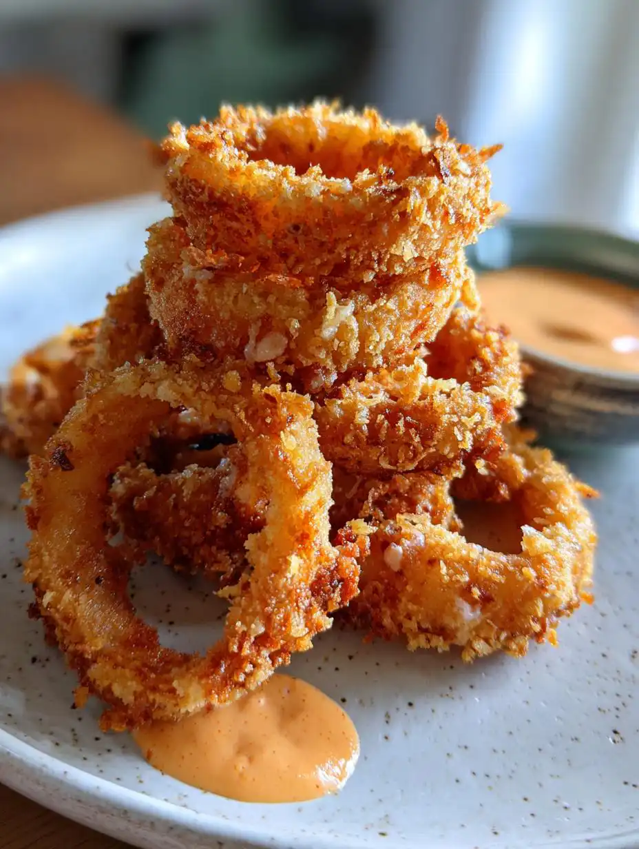 Air fryer onion rings - detail 2