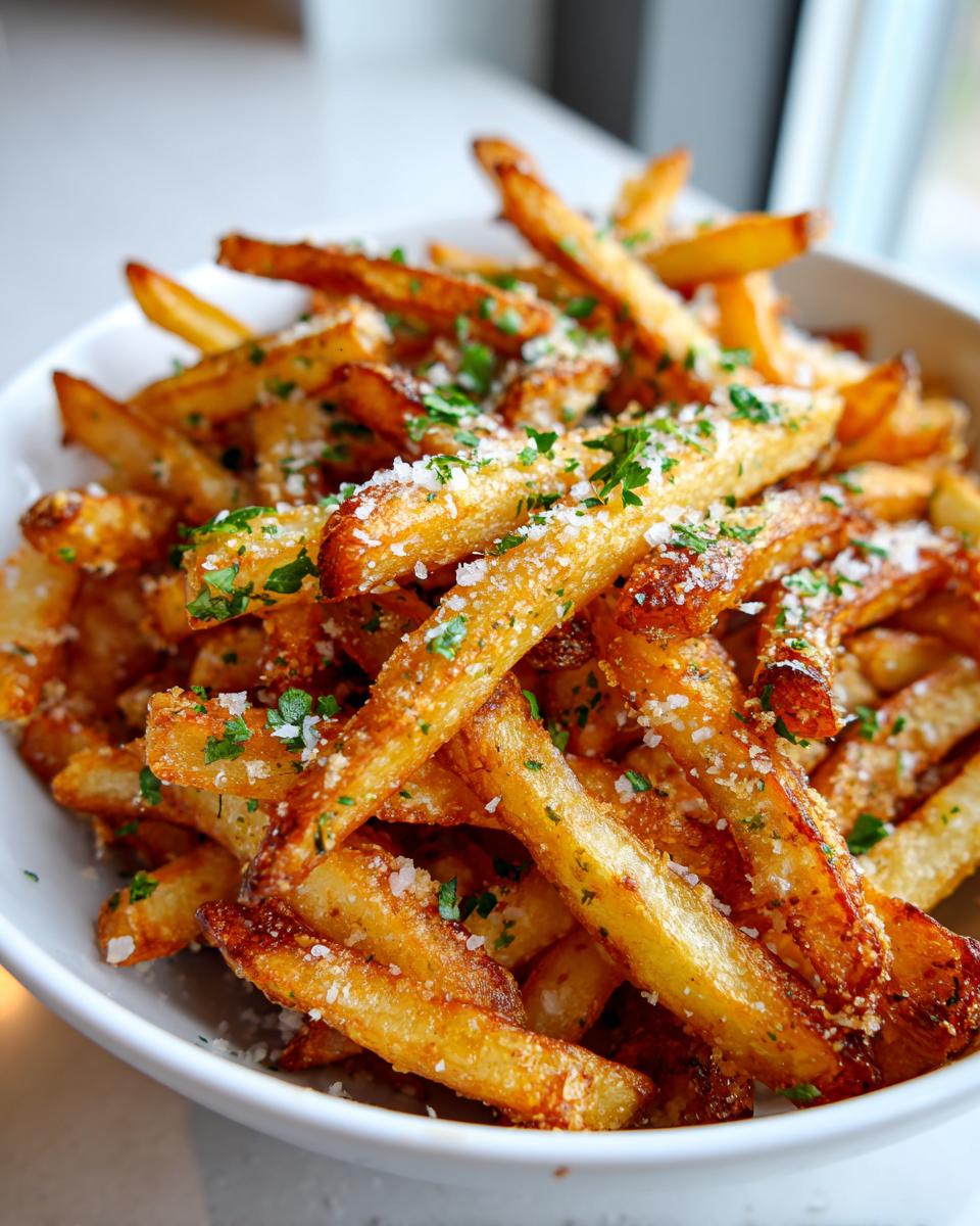Air fryer parmesan truffle fries - detail 1