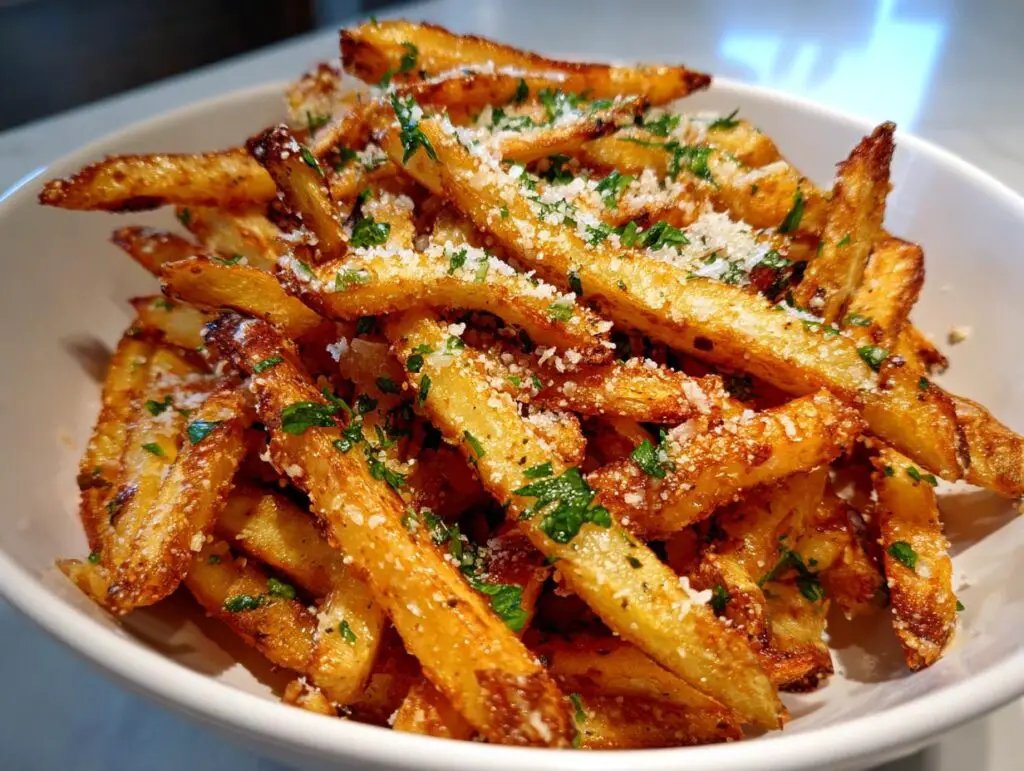 Air fryer parmesan truffle fries