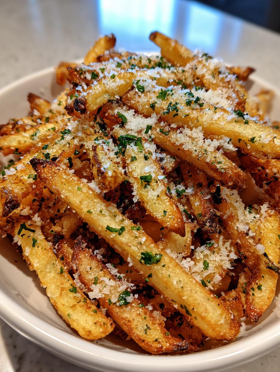 Air fryer parmesan truffle fries - detail 2