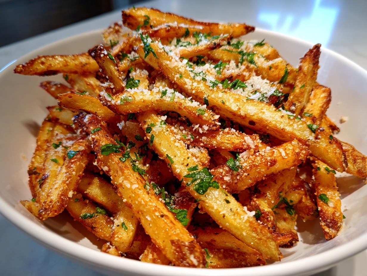 3 Minute Air Fryer Parmesan Truffle Fries Good