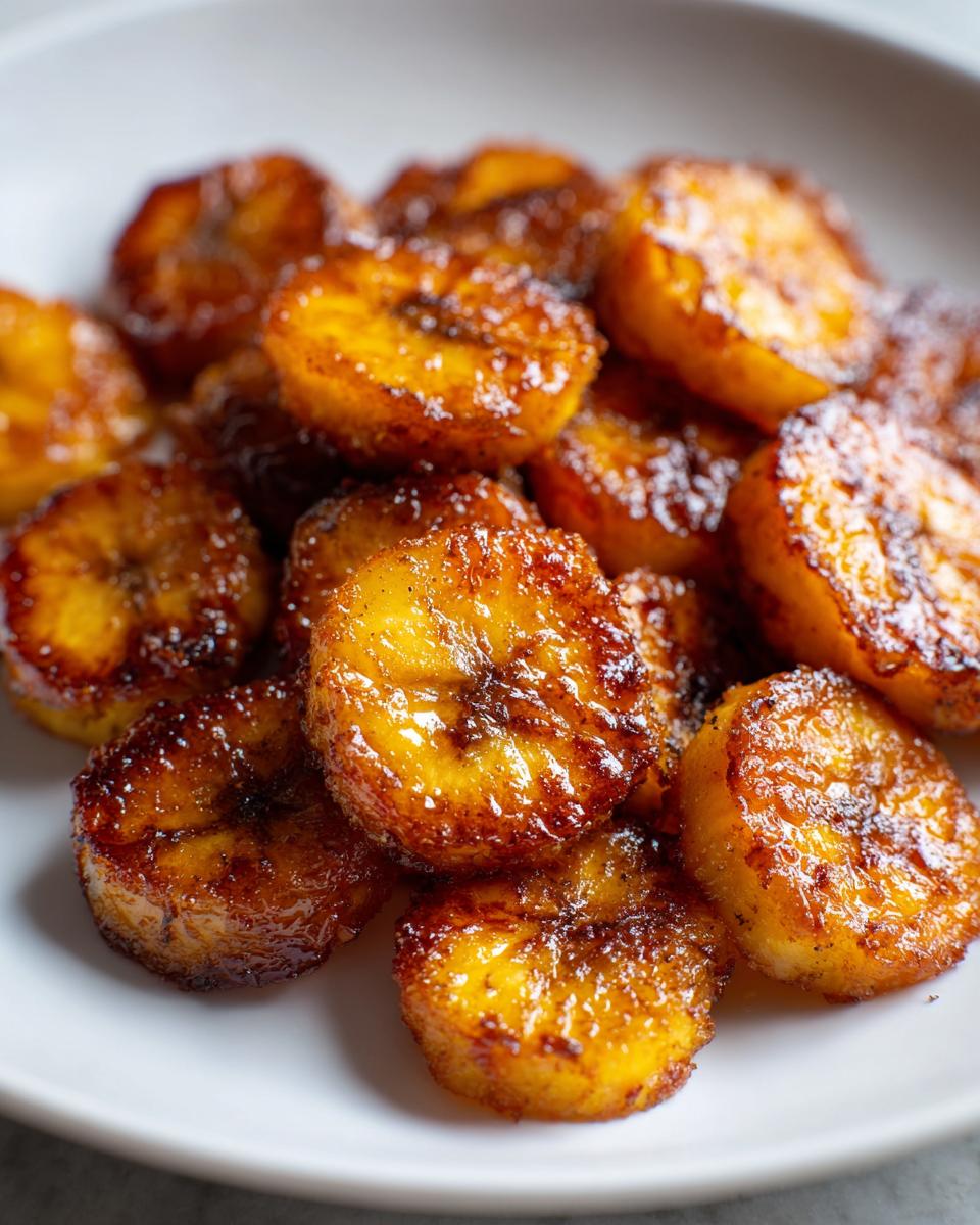 Air fryer roasted bananas - detail 1