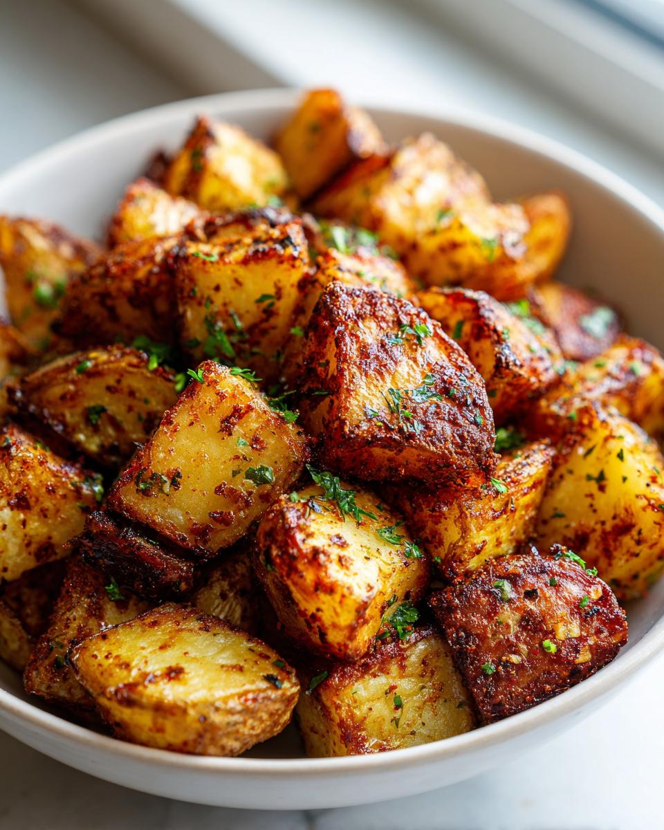 Air fryer roasted potatoes - detail 1