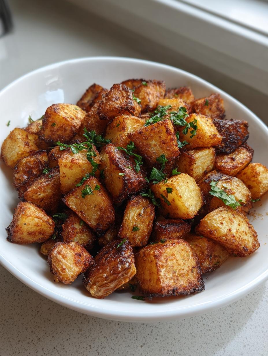 Air fryer roasted potatoes - detail 2