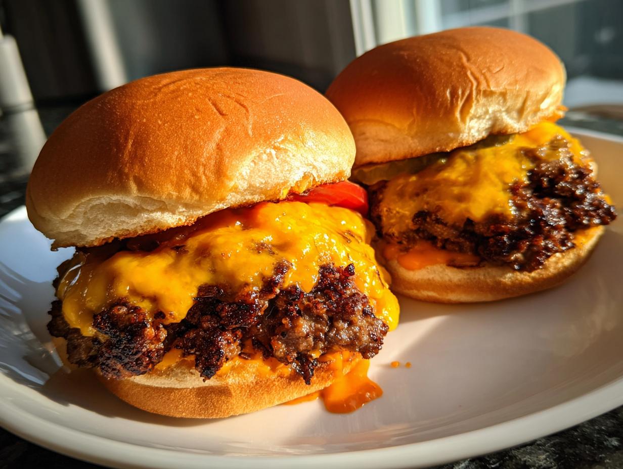 Amazing 8-Minute Air Fryer Smash Burger Sliders