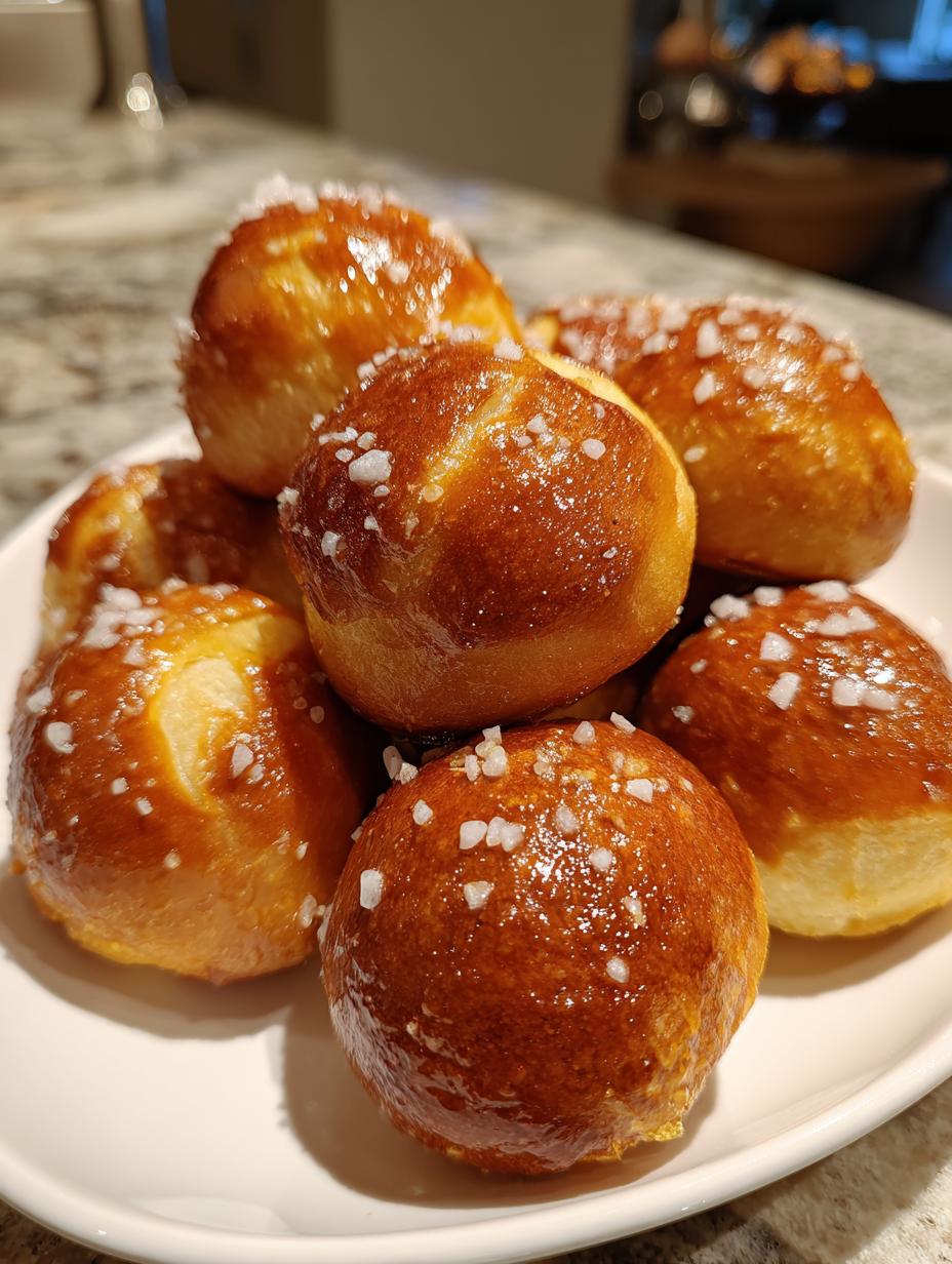 Air fryer soft pretzel bites - detail 2
