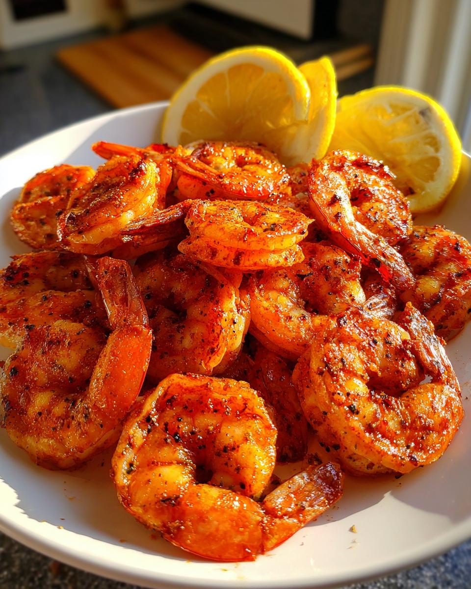 Air fryer spicy shrimp - detail 1