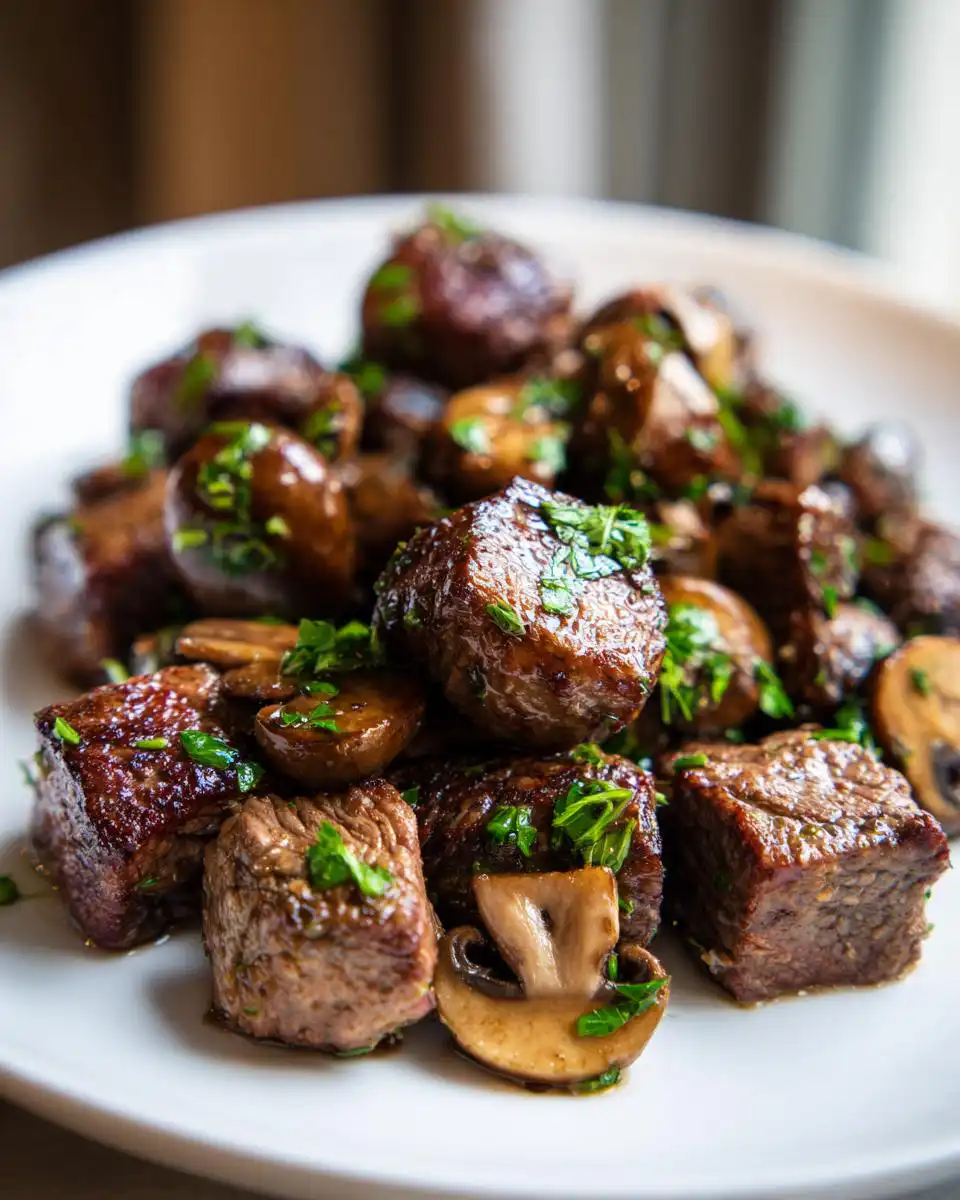 Air fryer steak bites - detail 1