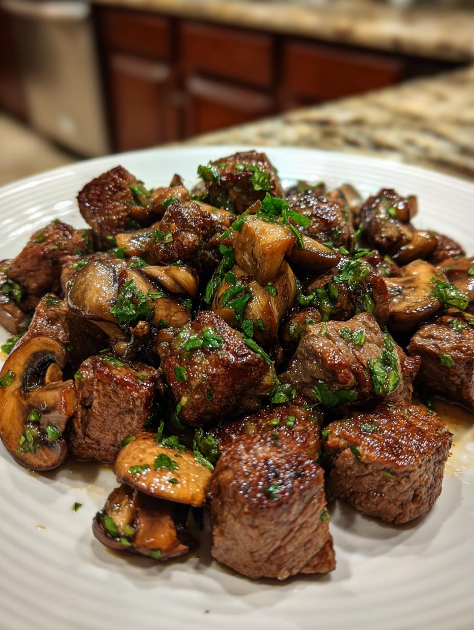 Air fryer steak bites - detail 2