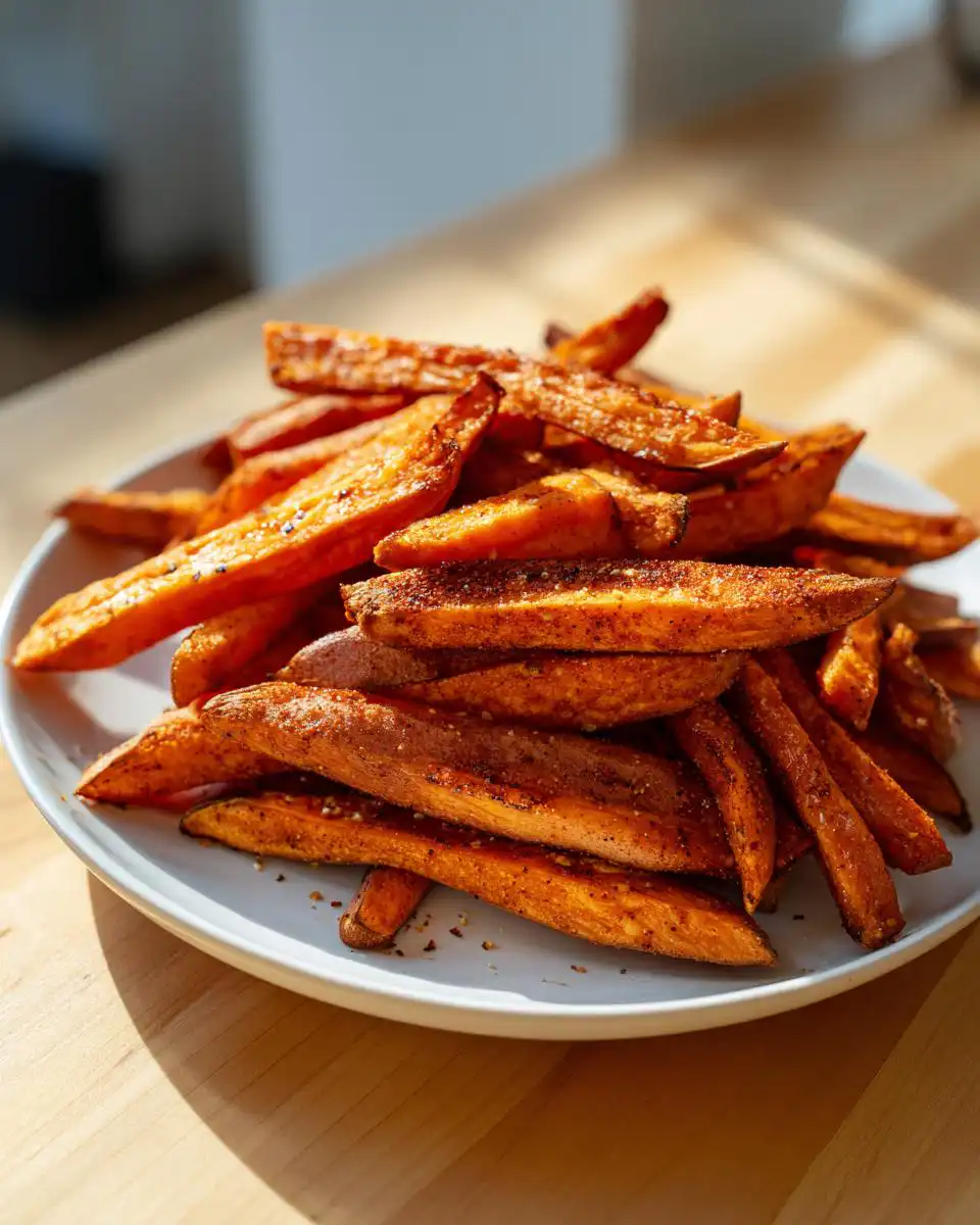 Air fryer sweet potato fries - detail 1