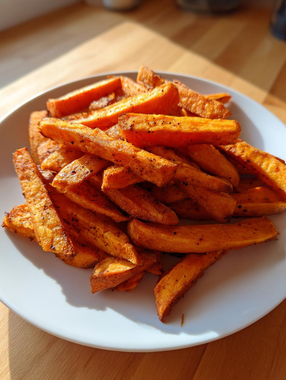 Air fryer sweet potato fries - detail 2