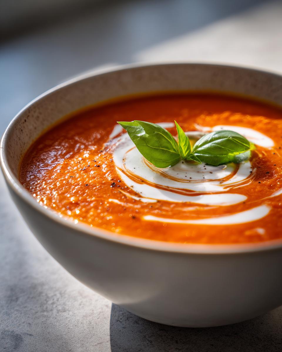 Air fryer tomato soup - detail 1