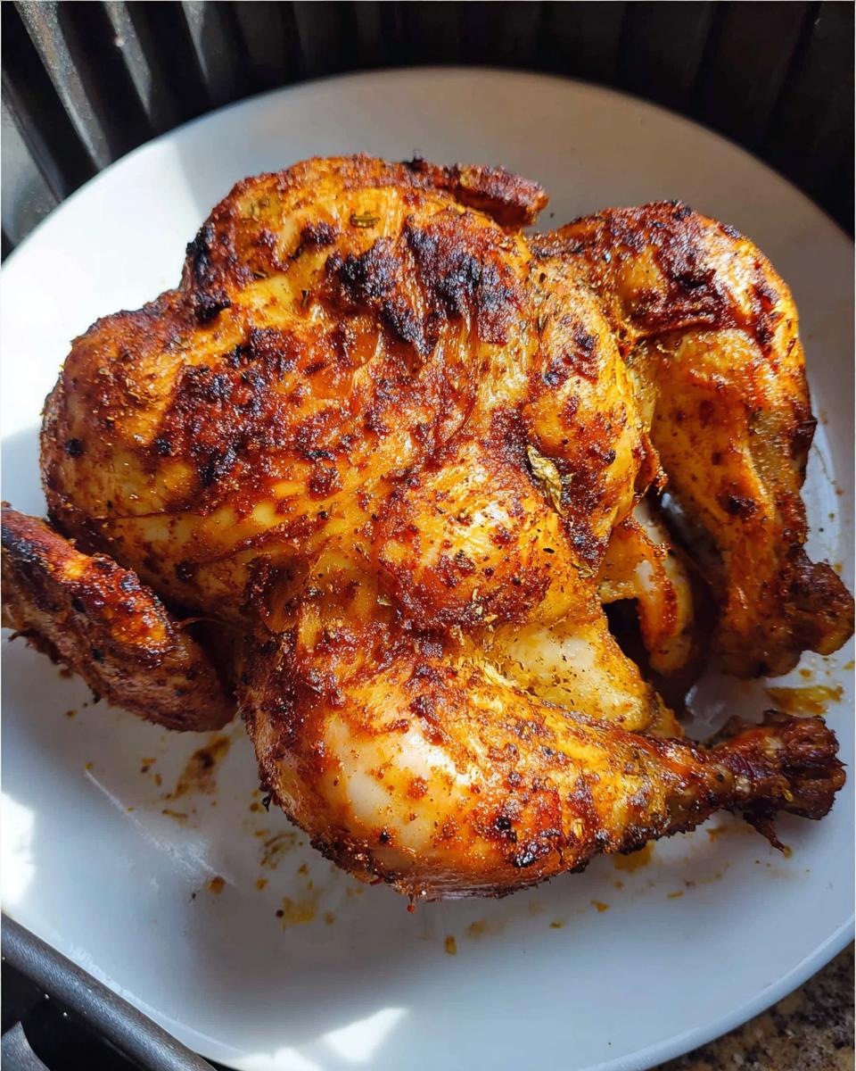Air fryer whole chicken - detail 1