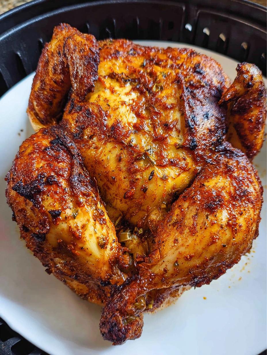 Air fryer whole chicken - detail 2