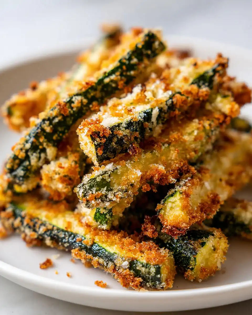 Air fryer zucchini fries - detail 1