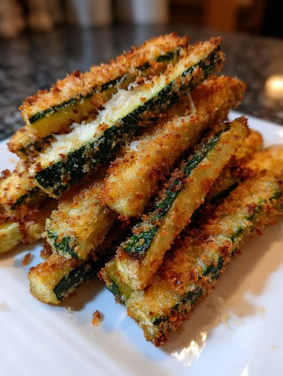 Air fryer zucchini fries - detail 2