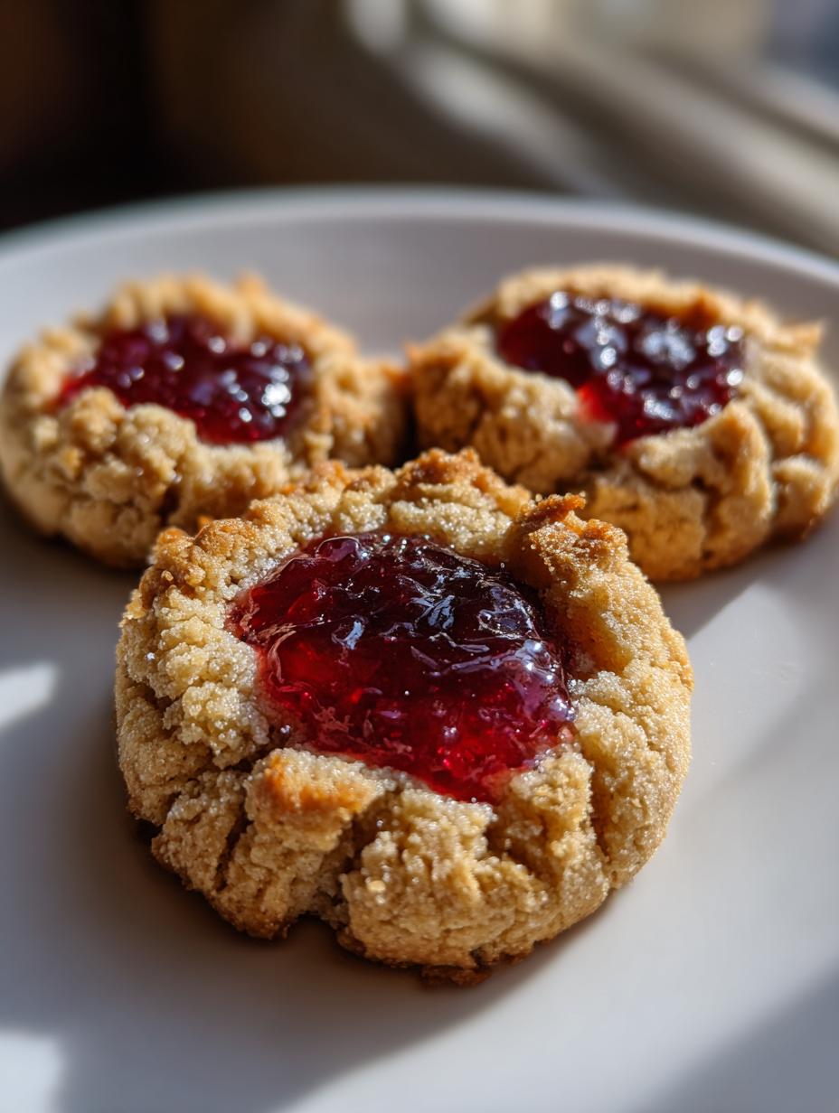 Almond flour thumbprint cookies - detail 2
