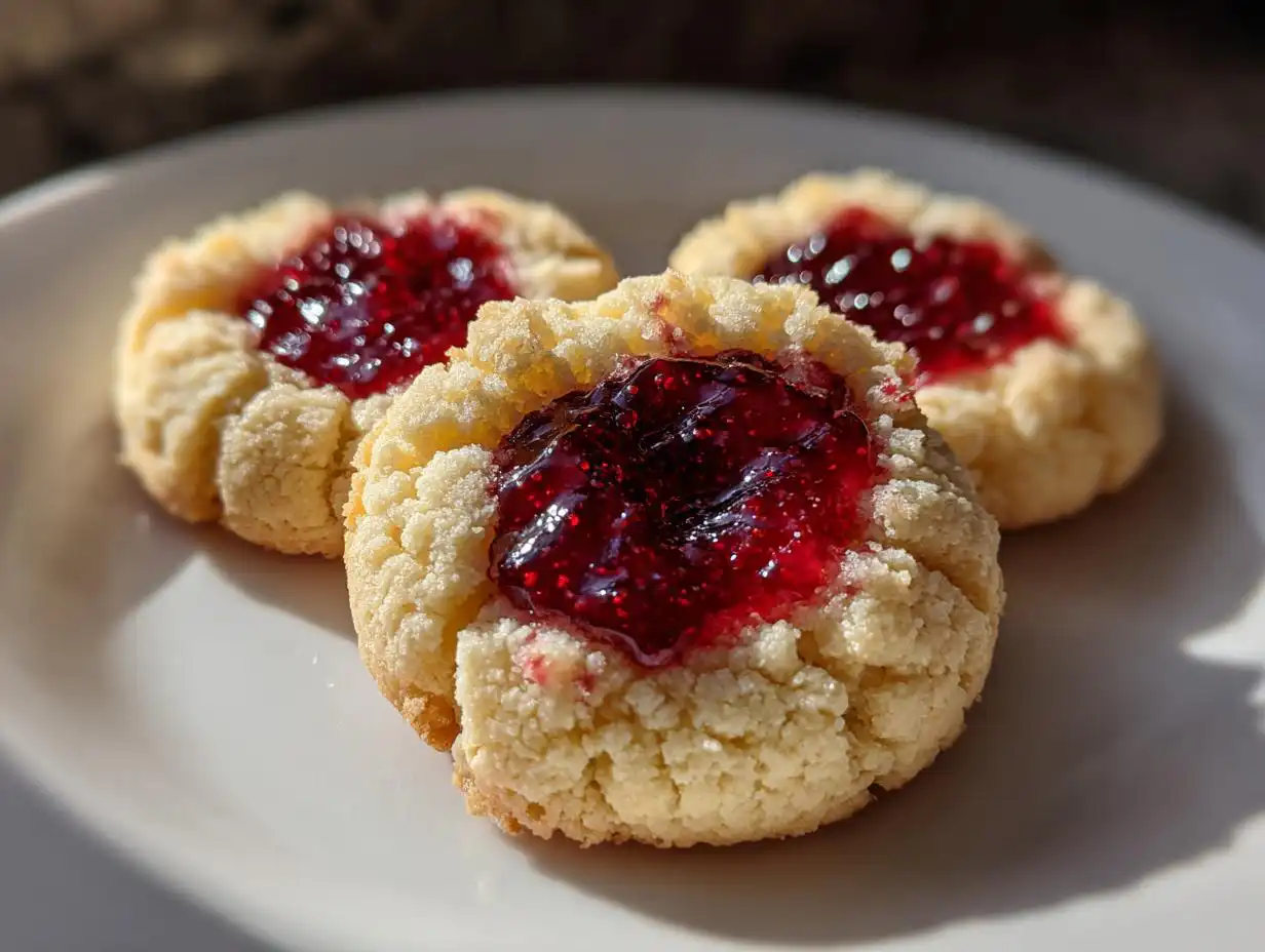 Amazing 10-Minute Almond Flour Thumbprint Cookies