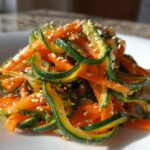 Asian Cucumber Carrot Salad with Sesame Dressing