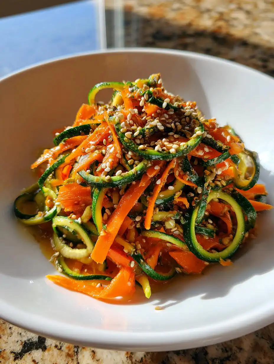 Asian Cucumber Carrot Salad with Sesame Dressing - detail 2