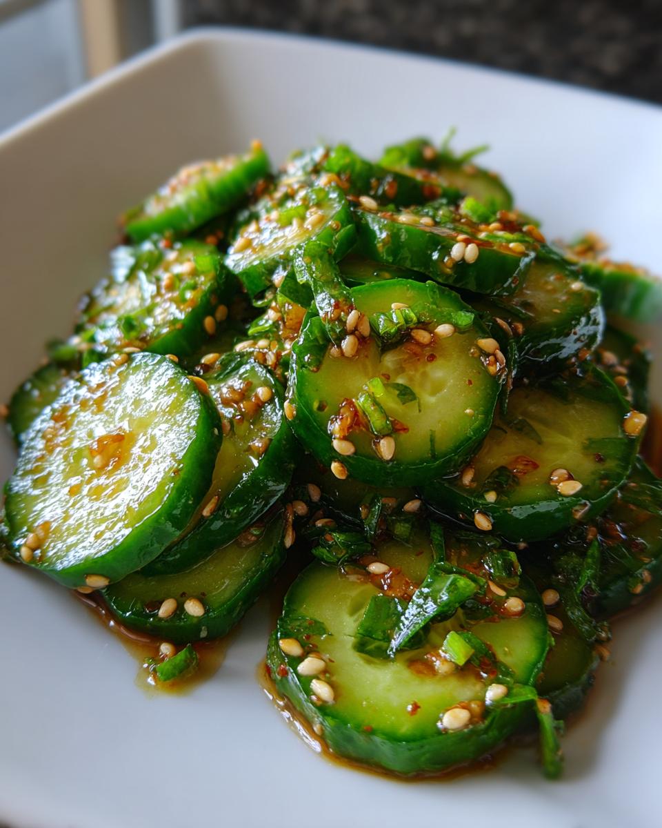Asian Cucumber Salad With Sesame Soy Dressing - detail 1
