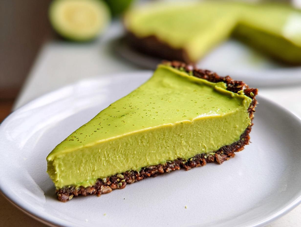 Avocado lime tart Magic 4 ingredient secrets