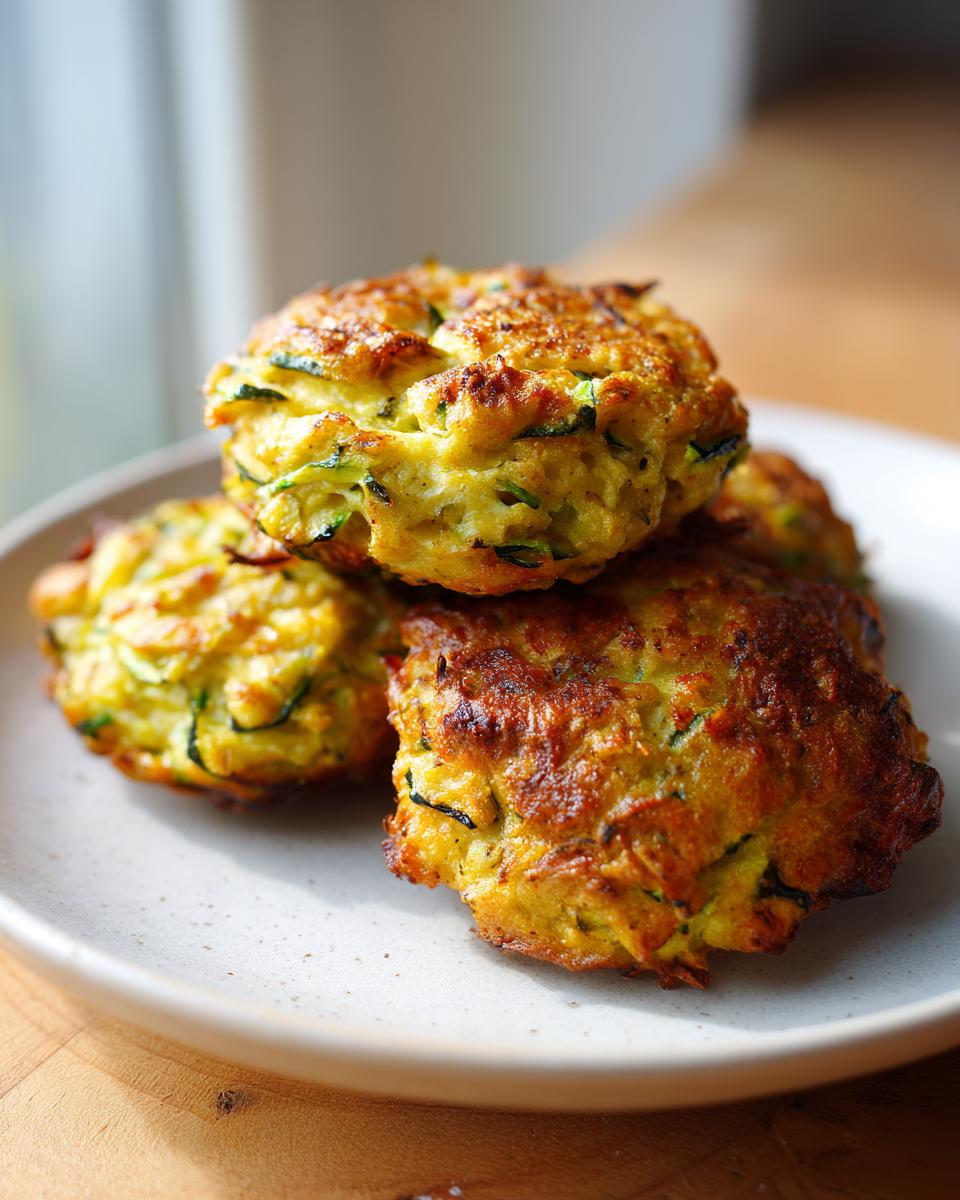 Baked Zucchini Fritters - detail 1