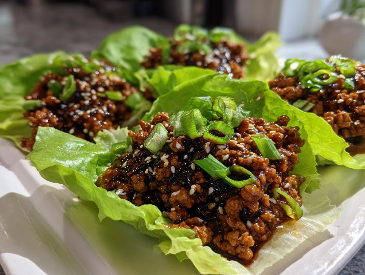 Amazing 6-Ingredient Beef Lettuce Cups