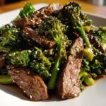 Beef and broccoli salad