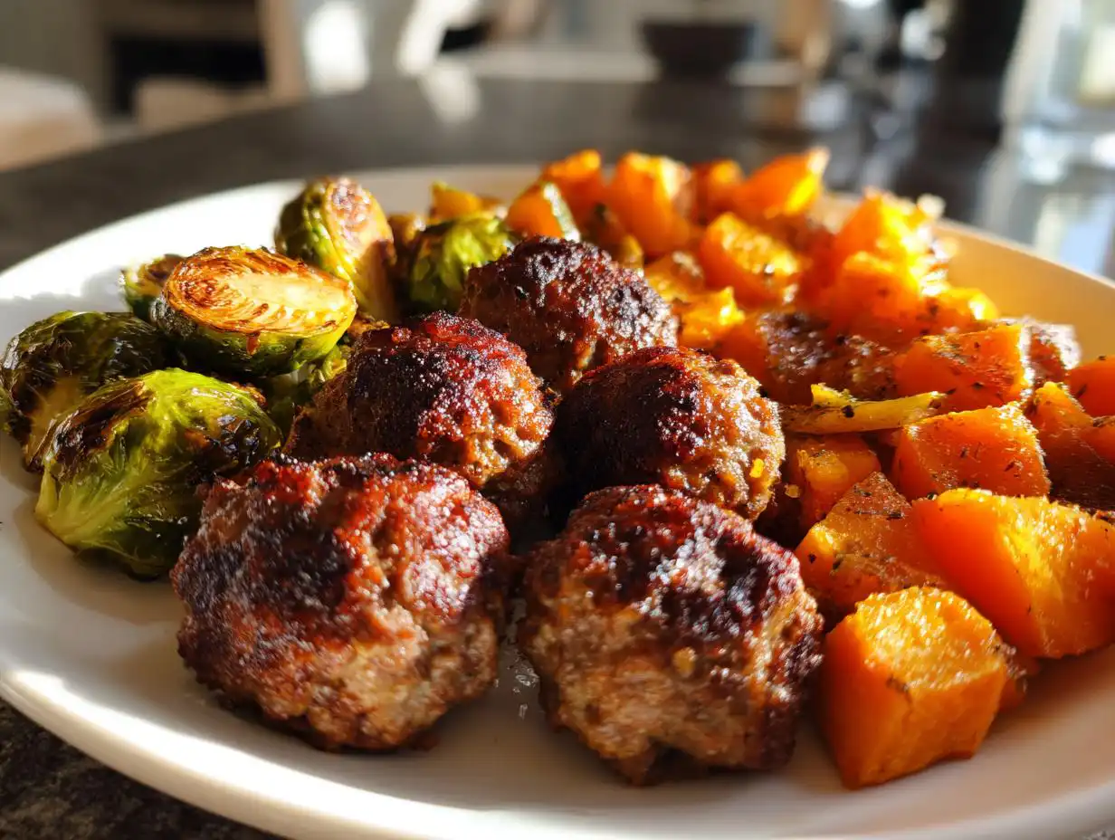 Divine 1-Pan Beef and Zucchini Meatballs