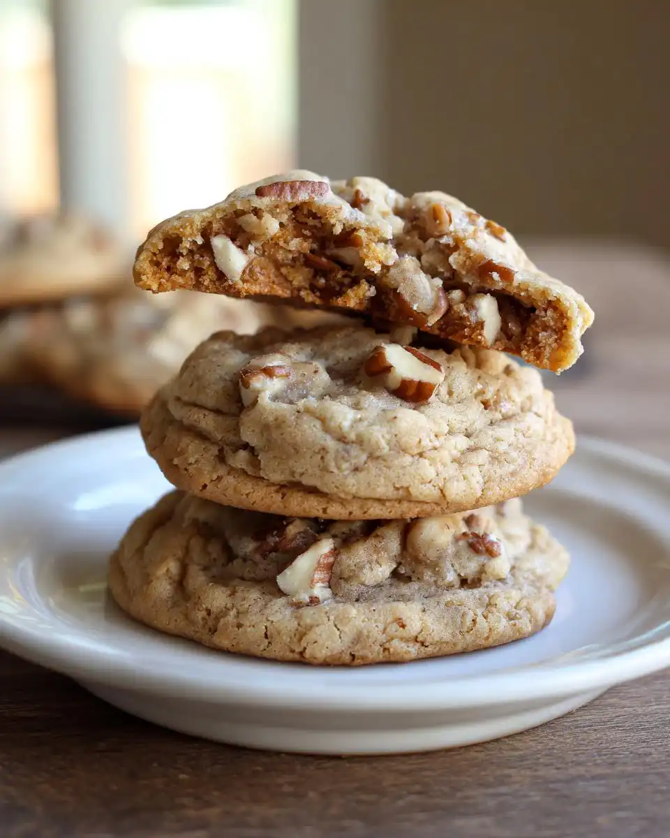 Butter pecan cookies - detail 1