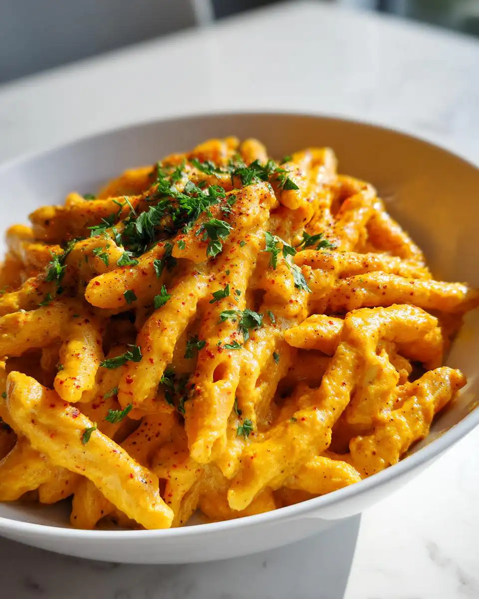 Butternut Squash Pasta with Creamy Coriander Sauce - detail 1