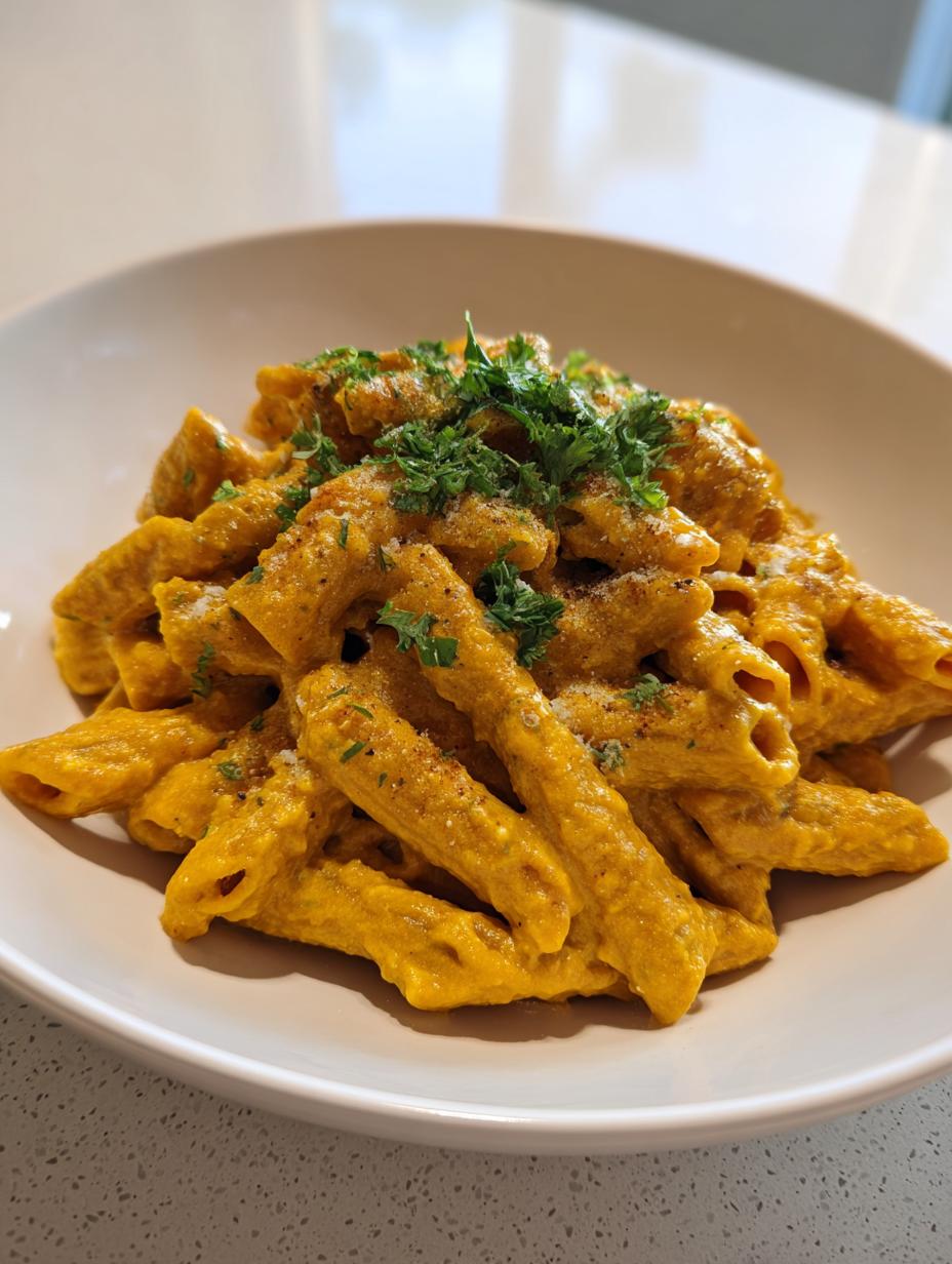 Butternut Squash Pasta with Creamy Coriander Sauce - detail 2