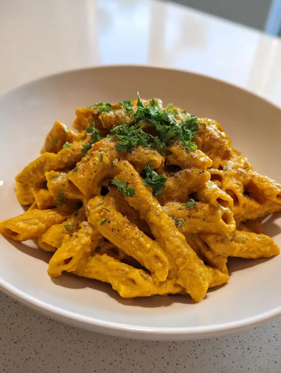 Butternut Squash Pasta with Creamy Coriander Sauce - detail 2