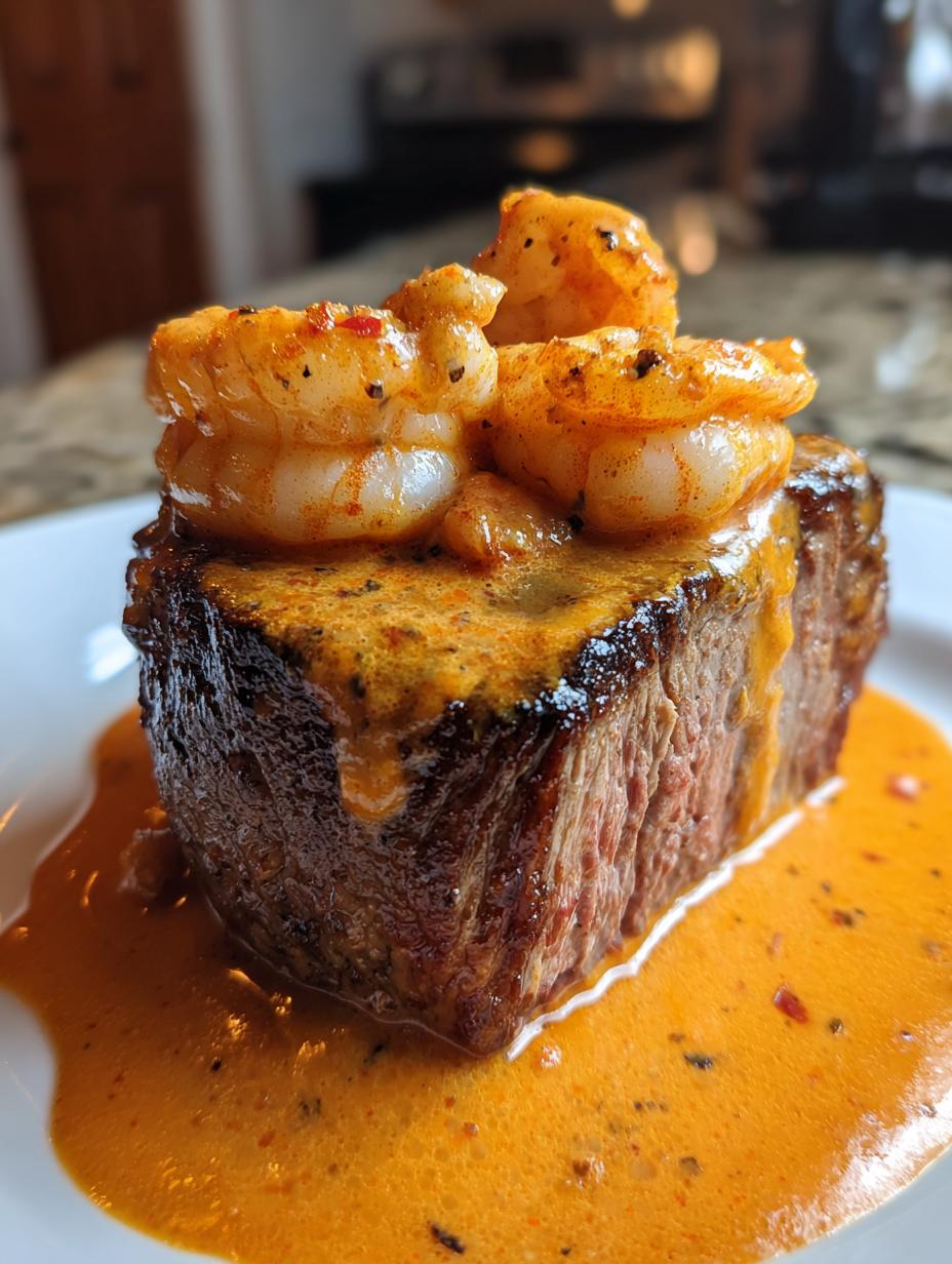 Cajun surf and turf - detail 2