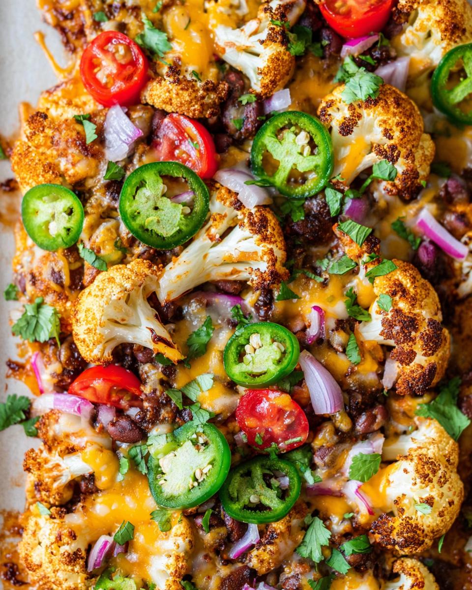 Cauliflower nachos - detail 1